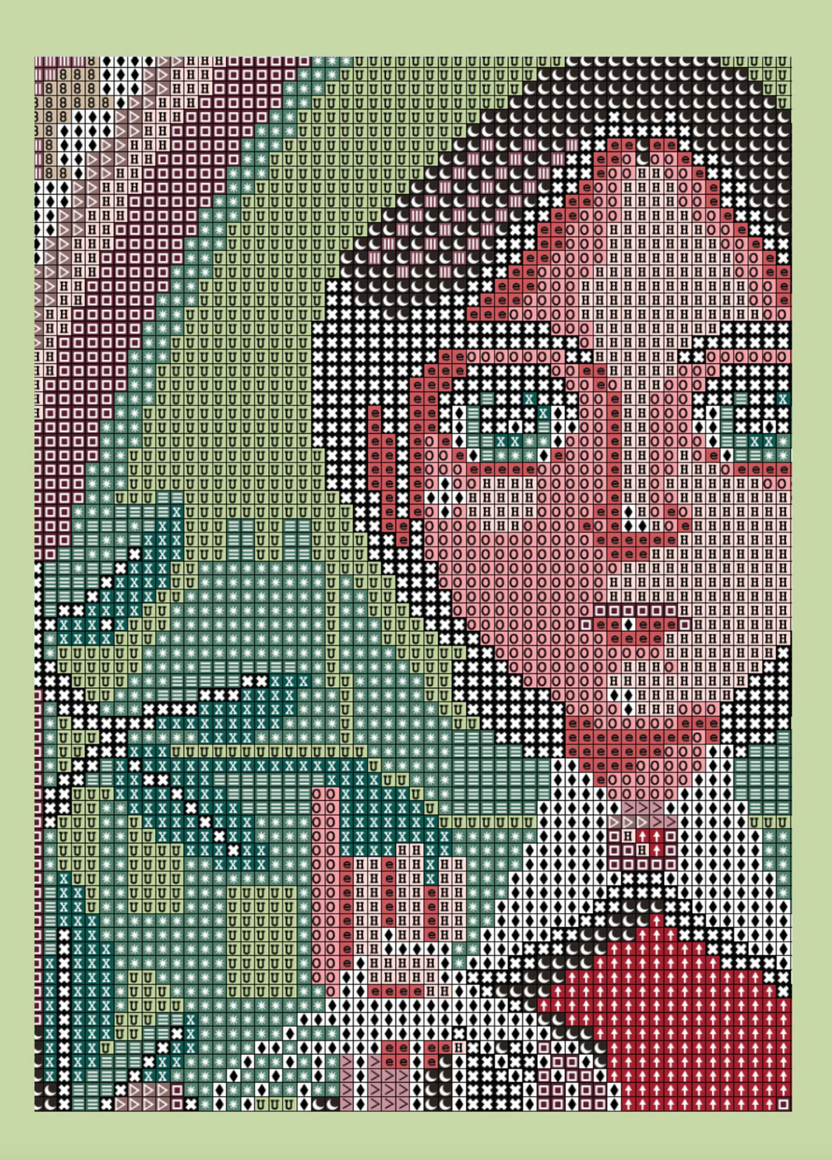 Jane Eyre (no bird) Cross Stitch Pattern