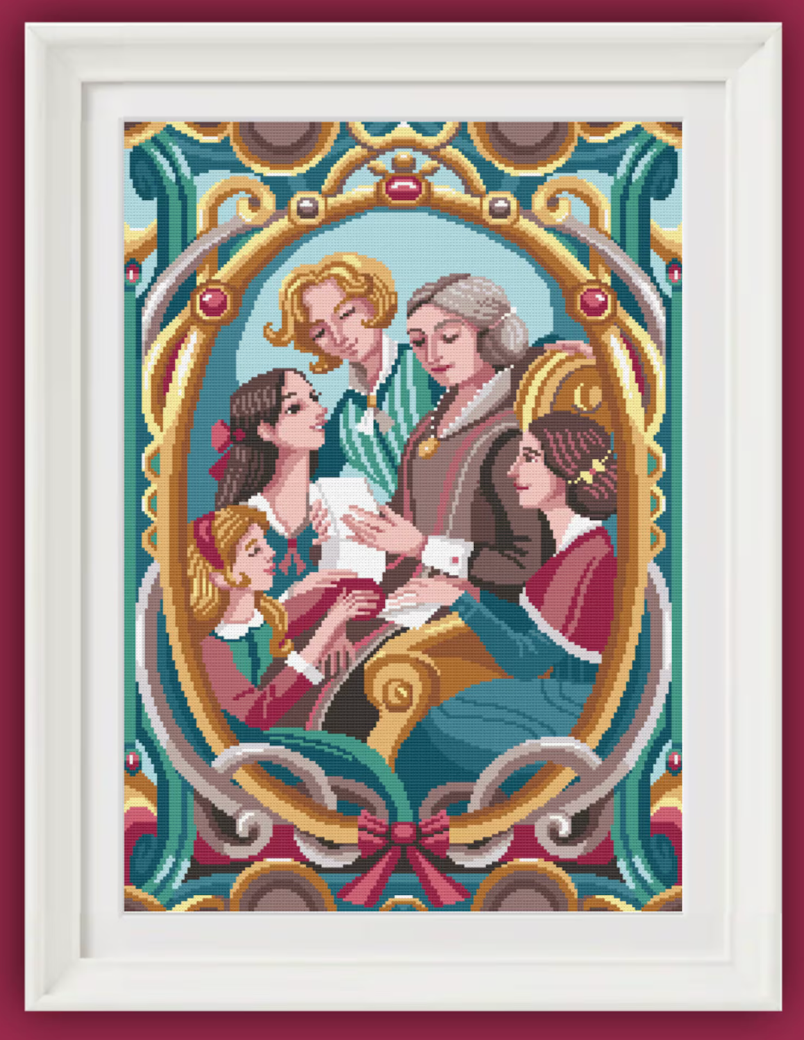 Little Women Cross Stitch Pattern