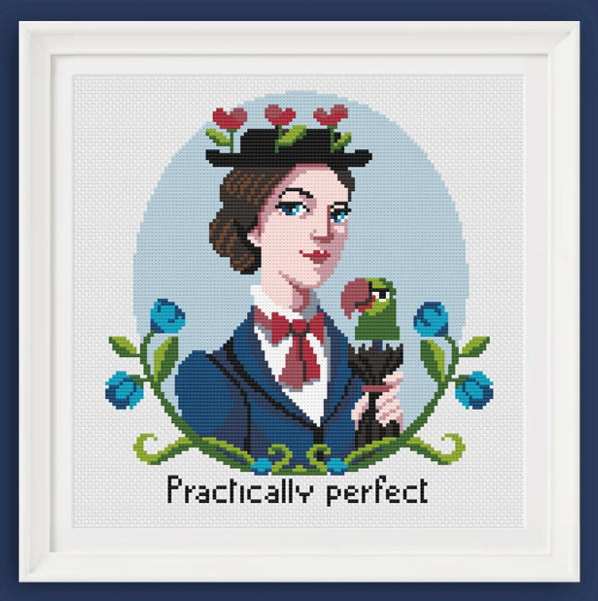 Mary Poppins Cross Stitch Pattern