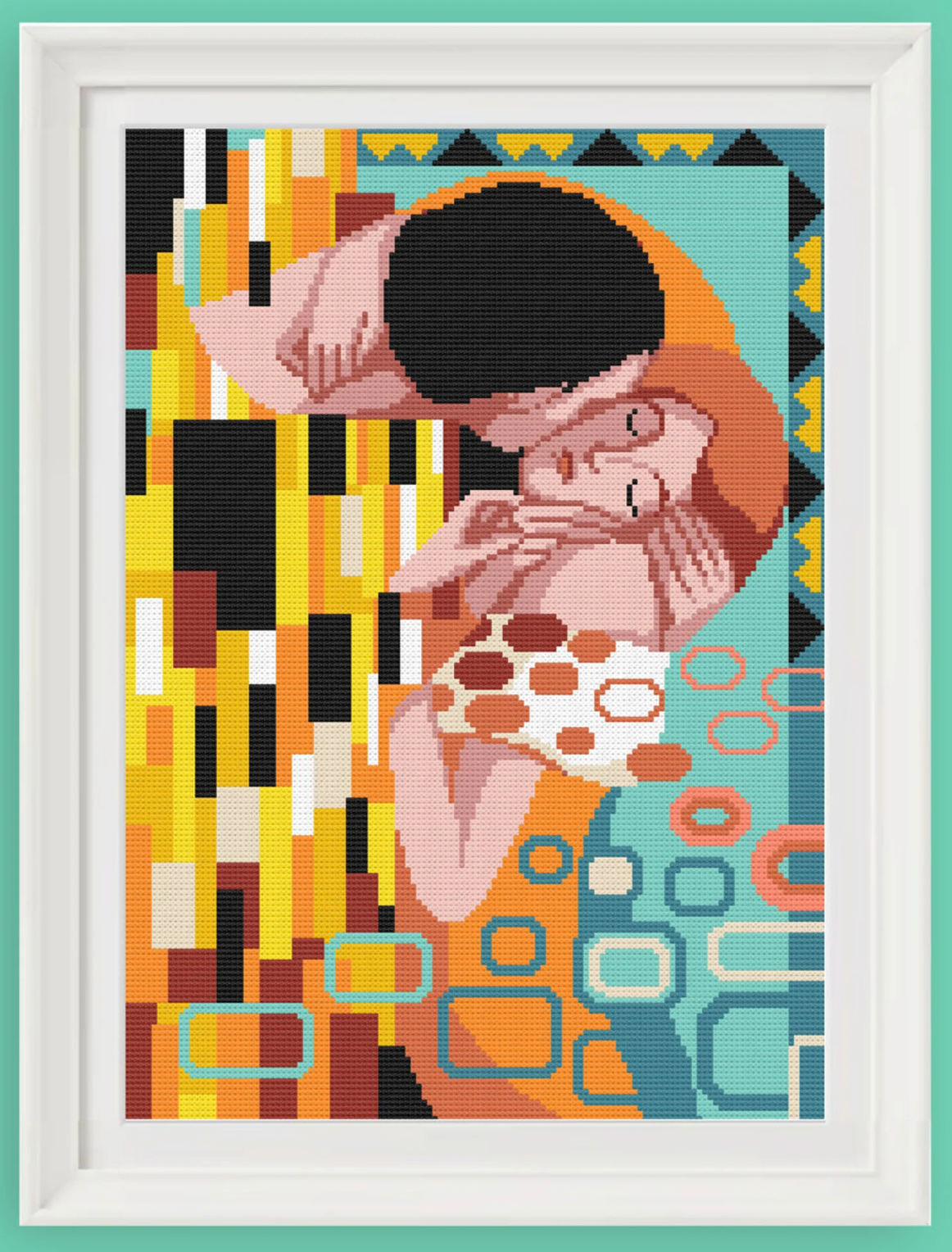 The Kiss Cross Stitch Pattern