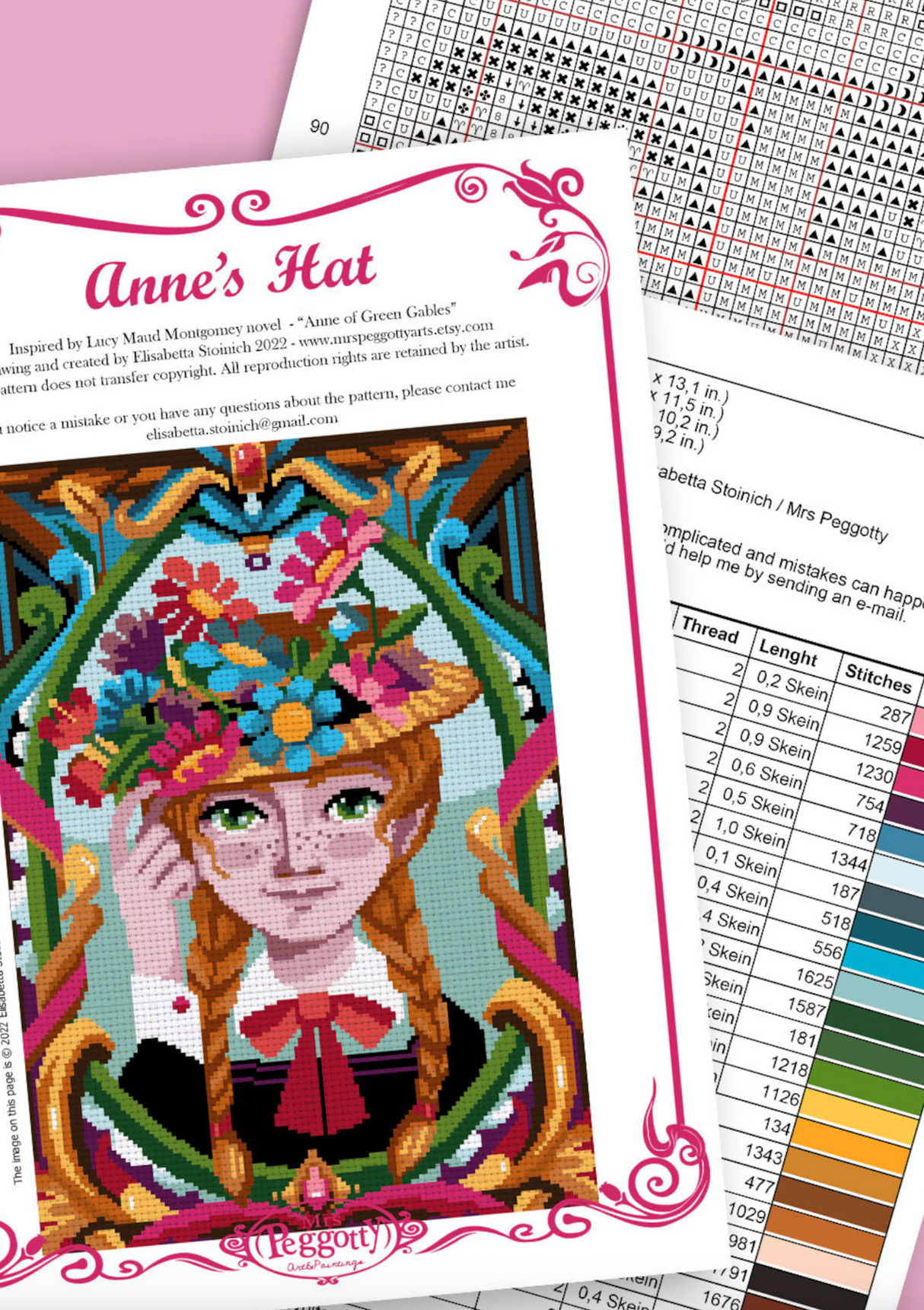 Anne’s Hat Cross Stitch Pattern