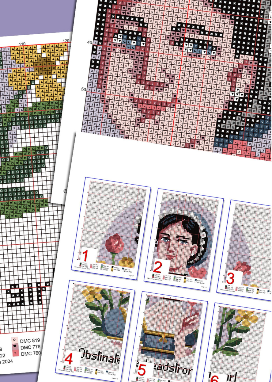 Jane Austen Cross Stitch Pattern