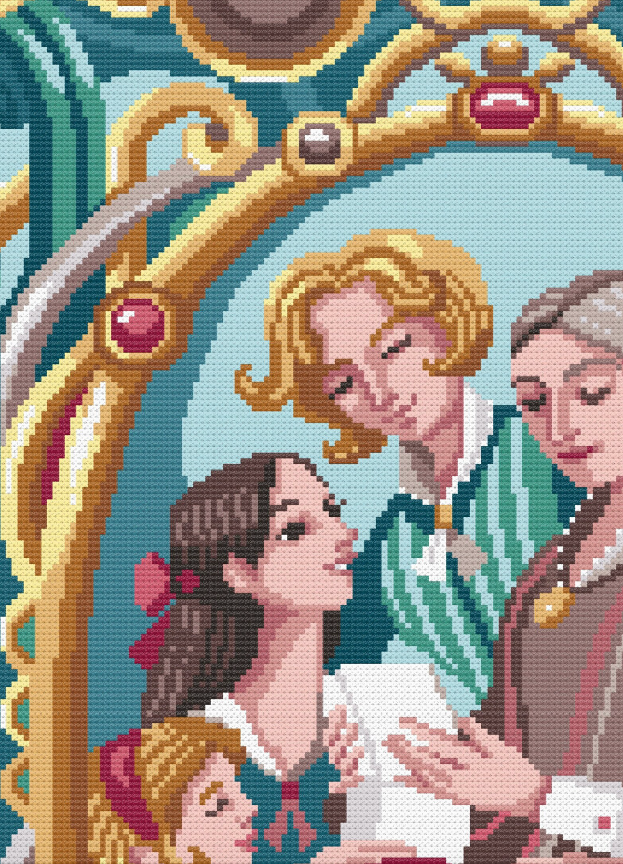 Little Women Cross Stitch Pattern