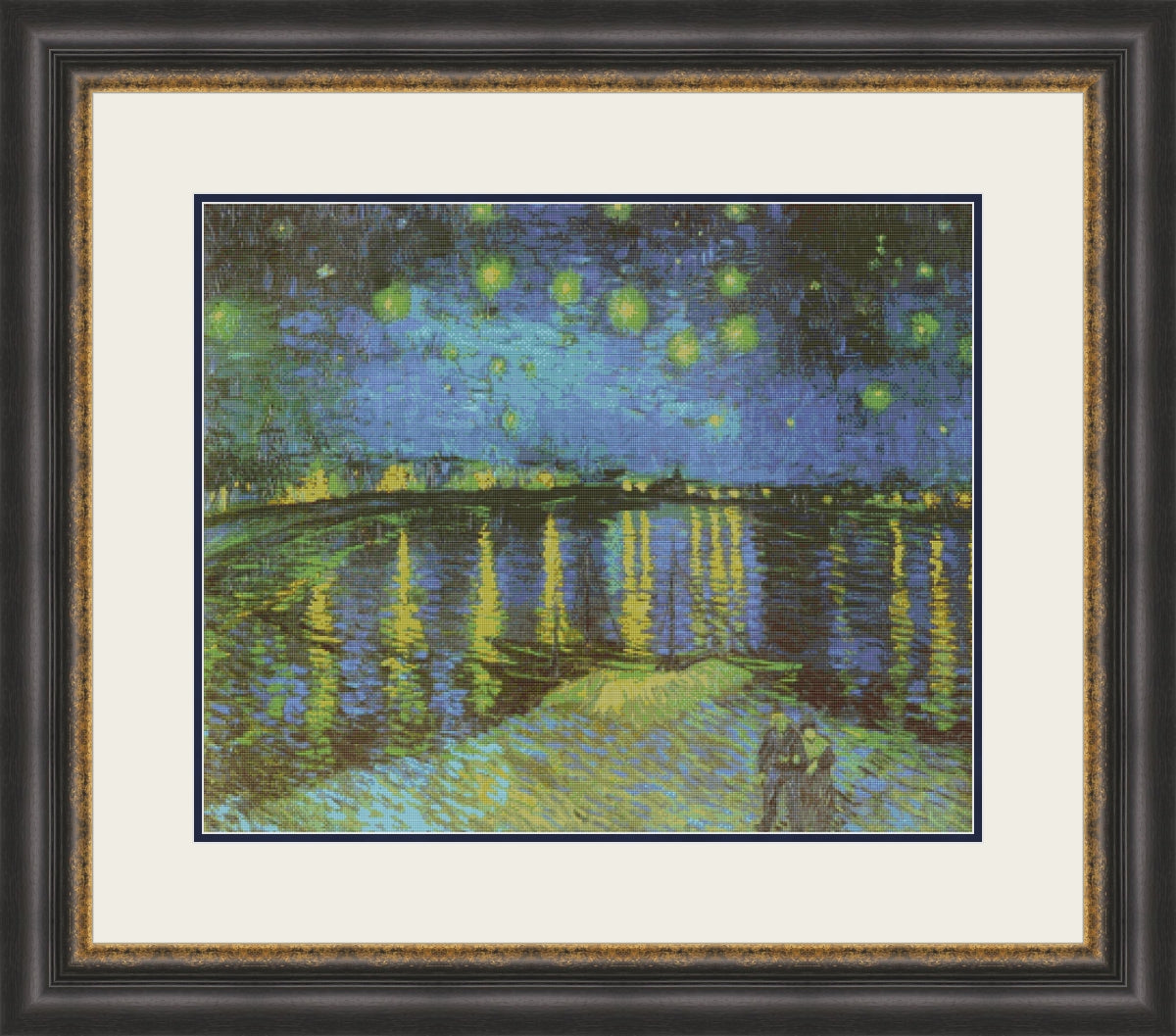 Starry Night Over the Rhone – van Gogh Cross Stitch Pattern