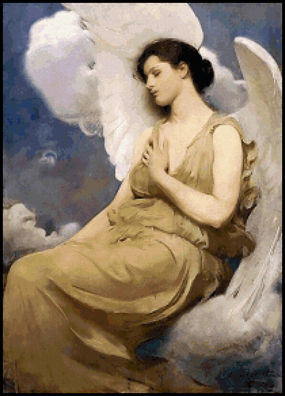 Winged Figure Abbott Handerson Thayer Cross Stitch Pattern