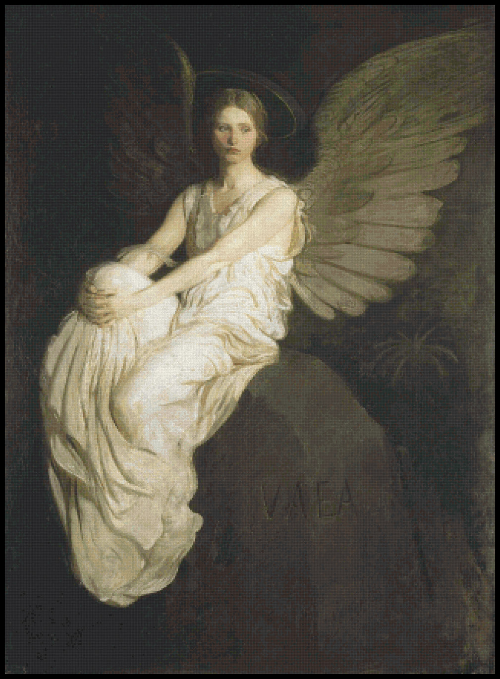 Stevenson Memorial Abbott Handerson Thayer Cross Stitch Pattern