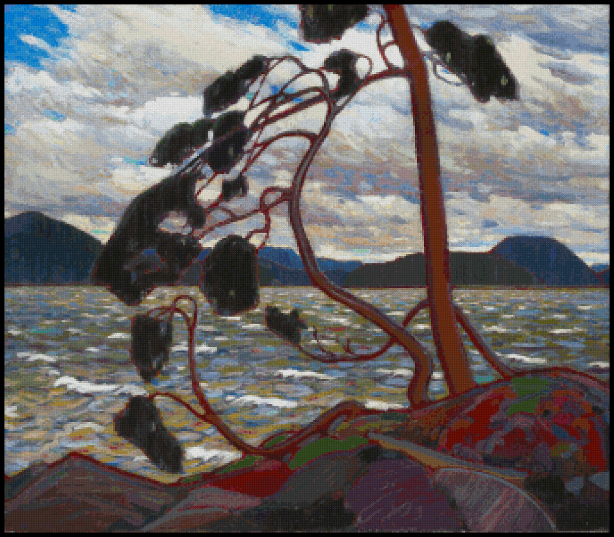 The West Wind Tom Thompson Cross Stitch Pattern