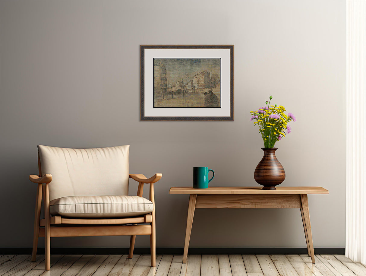 The Boulevard de Clichy van Gogh Cross Stitch Pattern