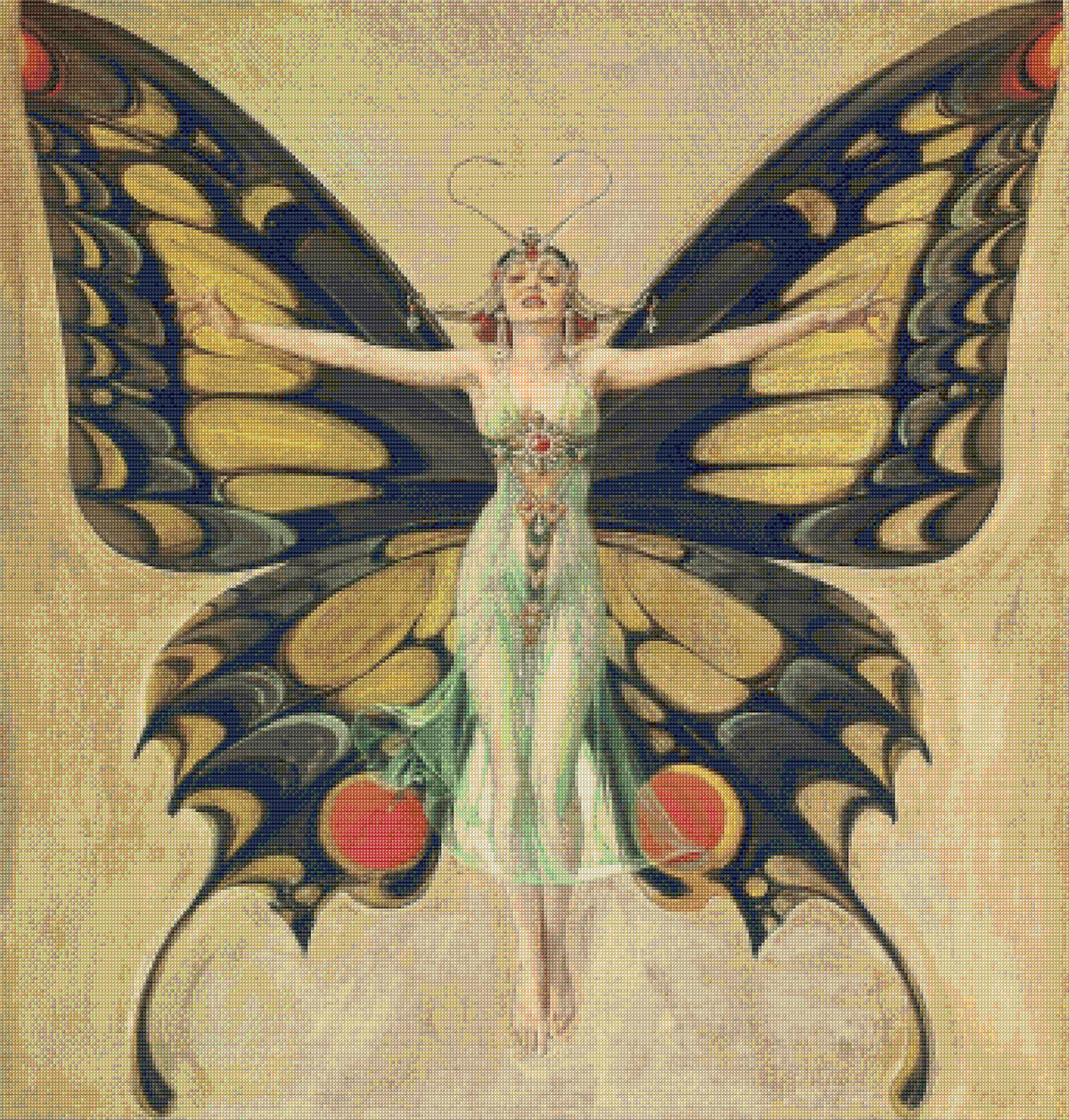 The Flapper – FX Leyendecker Cross Stitch Pattern