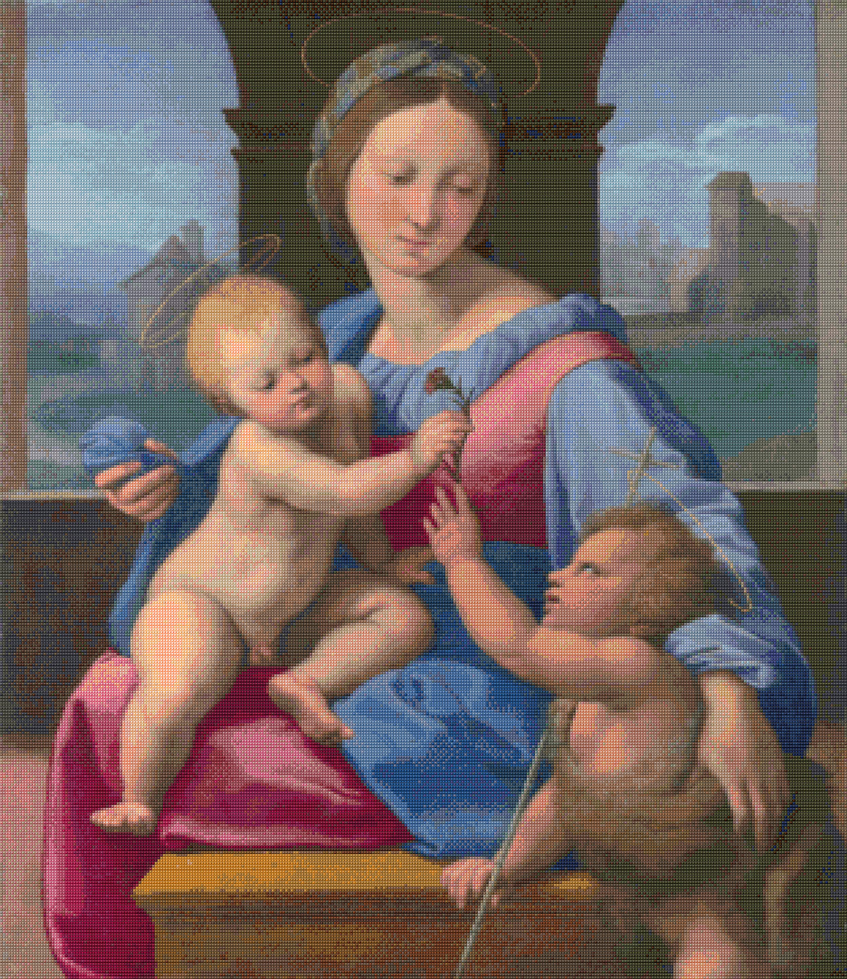 The Garvagh Madonna Raphael Cross Stitch Pattern