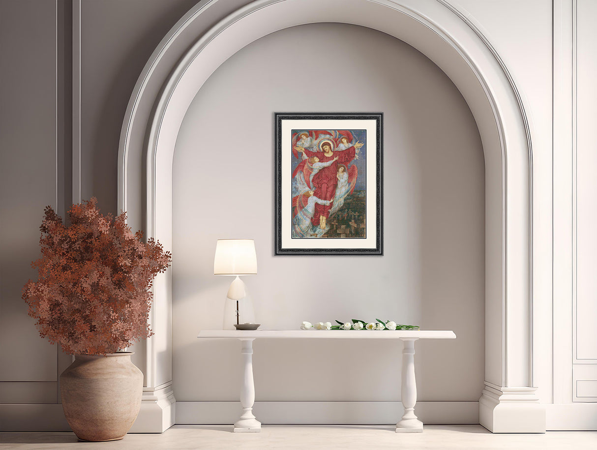 The Red Cross Evelyn De Morgan Cross Stitch Pattern
