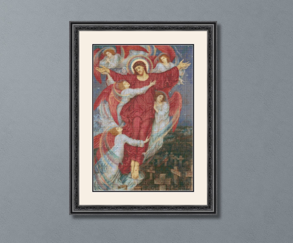 The Red Cross Evelyn De Morgan Cross Stitch Pattern