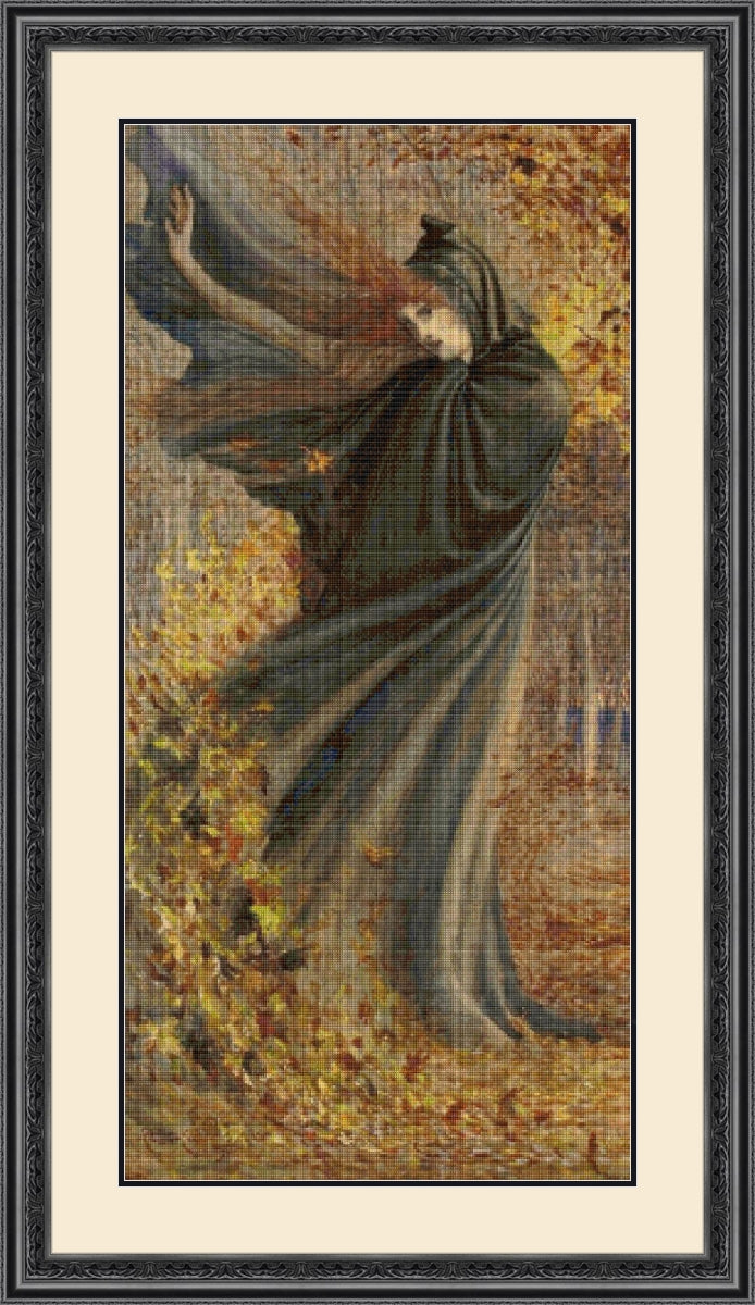 The West Wind - Crane Cross Stitch Pattern