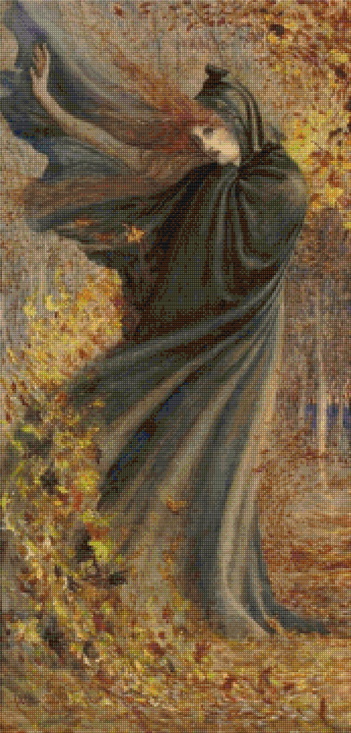 The West Wind - Crane Cross Stitch Pattern