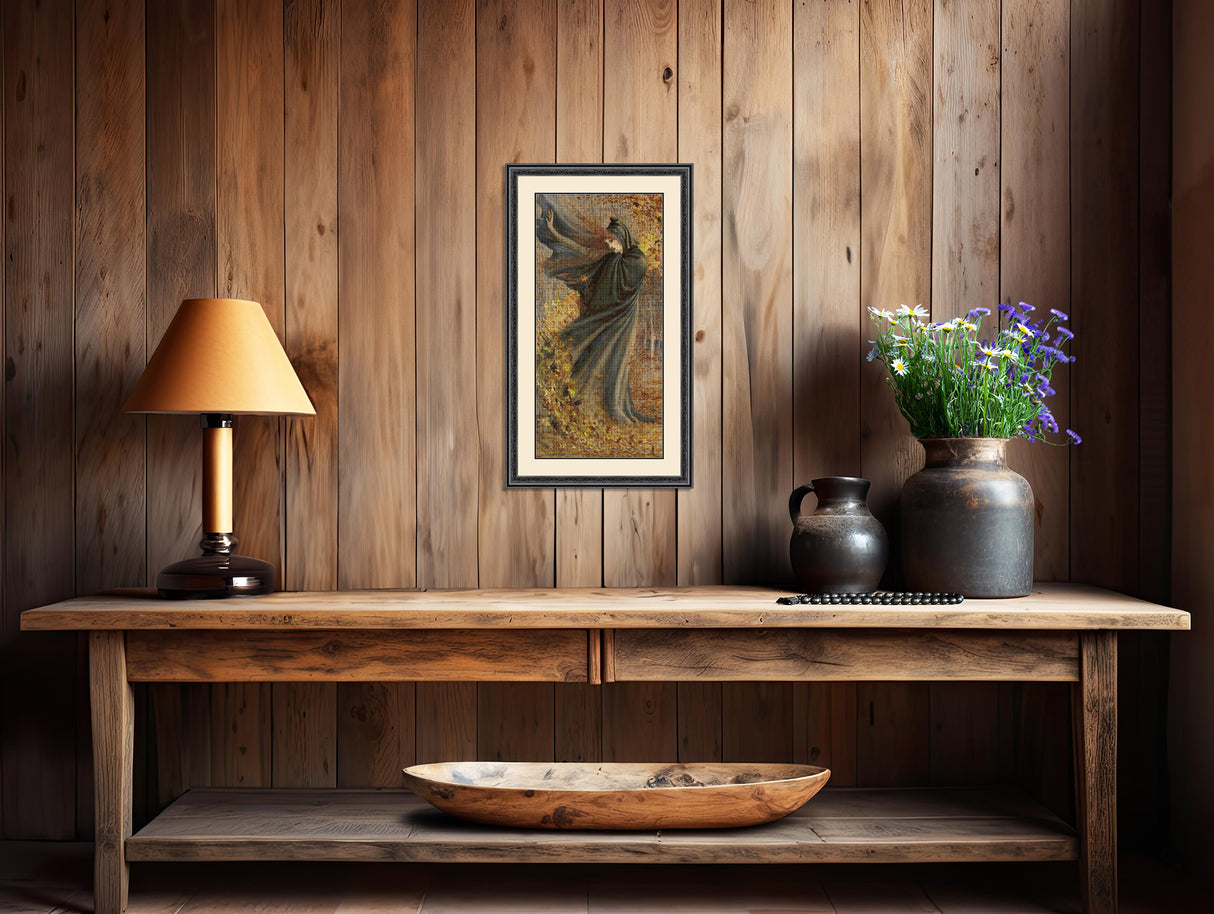 The West Wind - Crane Cross Stitch Pattern