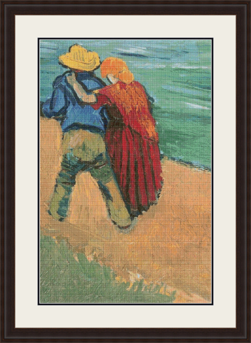 Two Lovers, Arles – Van Gogh Cross Stitch Pattern