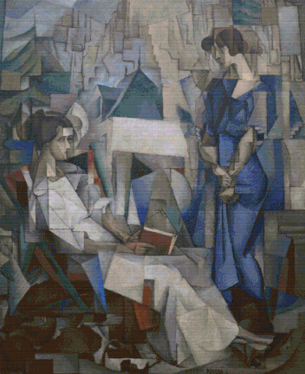 Two Women – Rivera Cross Stitch Pattern