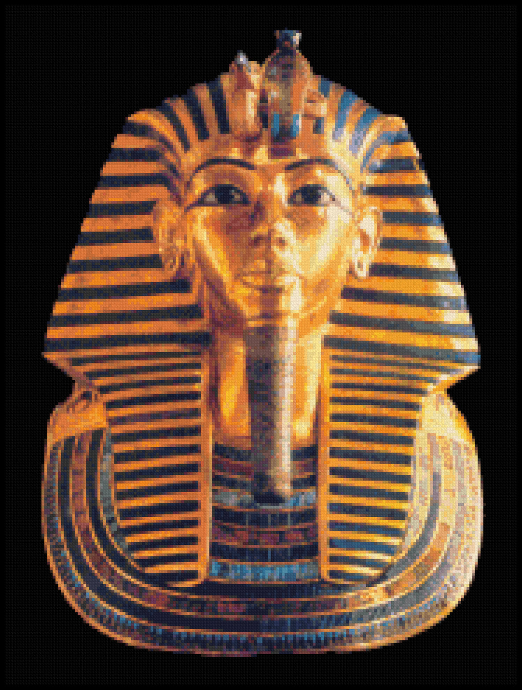 King Tut's Mask Cross Stitch Pattern