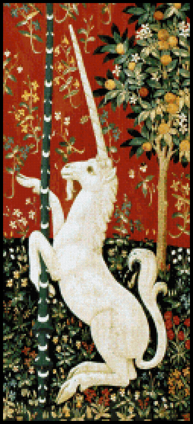 Cluny Tapestry Unicorn Cross Stitch Pattern