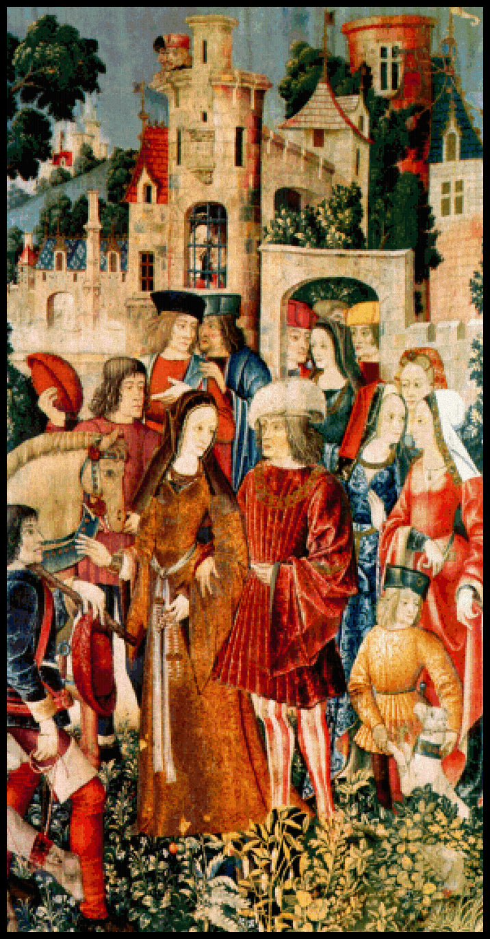 The Castle (detail) Cross Stitch Pattern