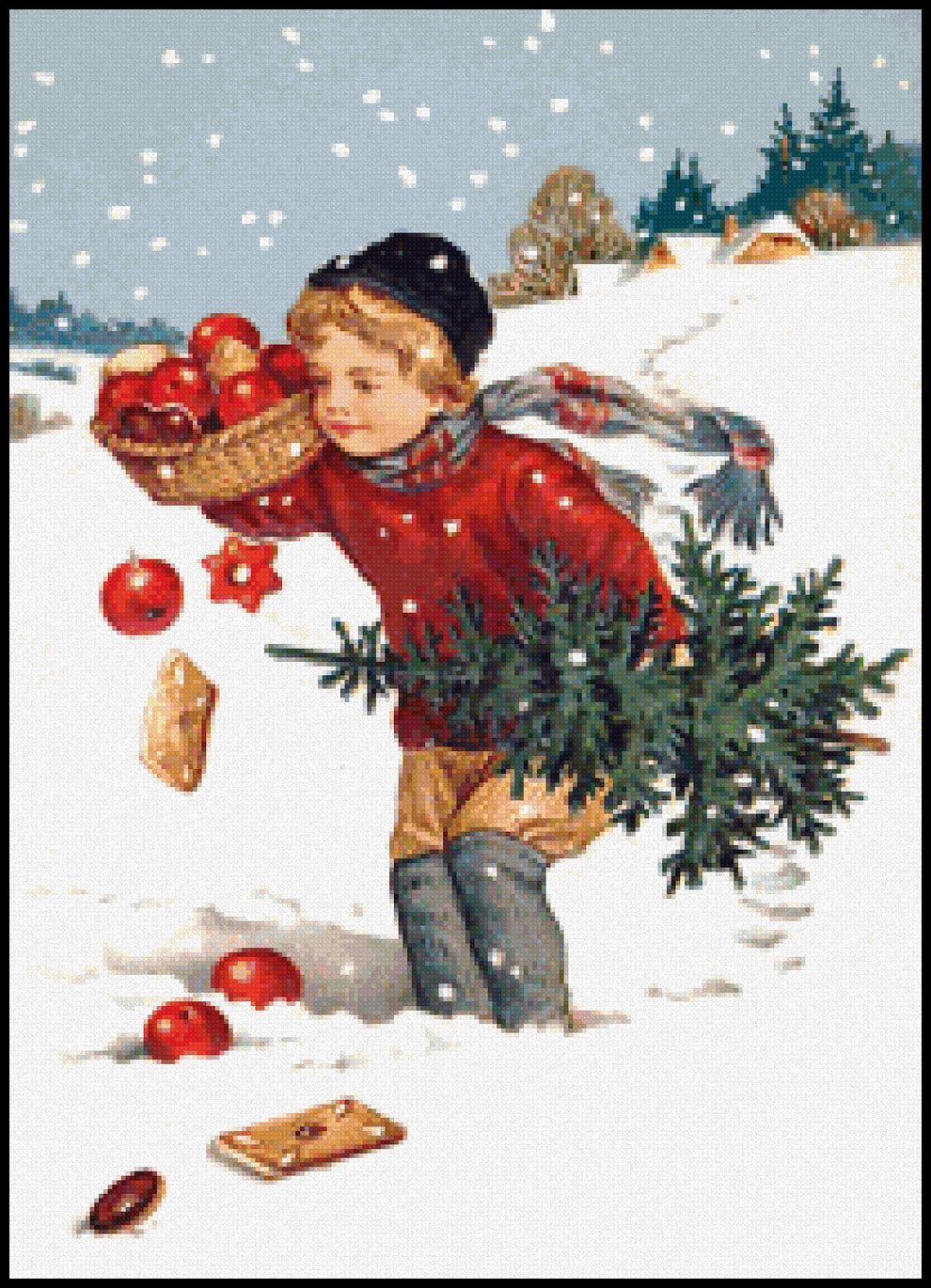 Fetching the Tree Cross Stitch Pattern