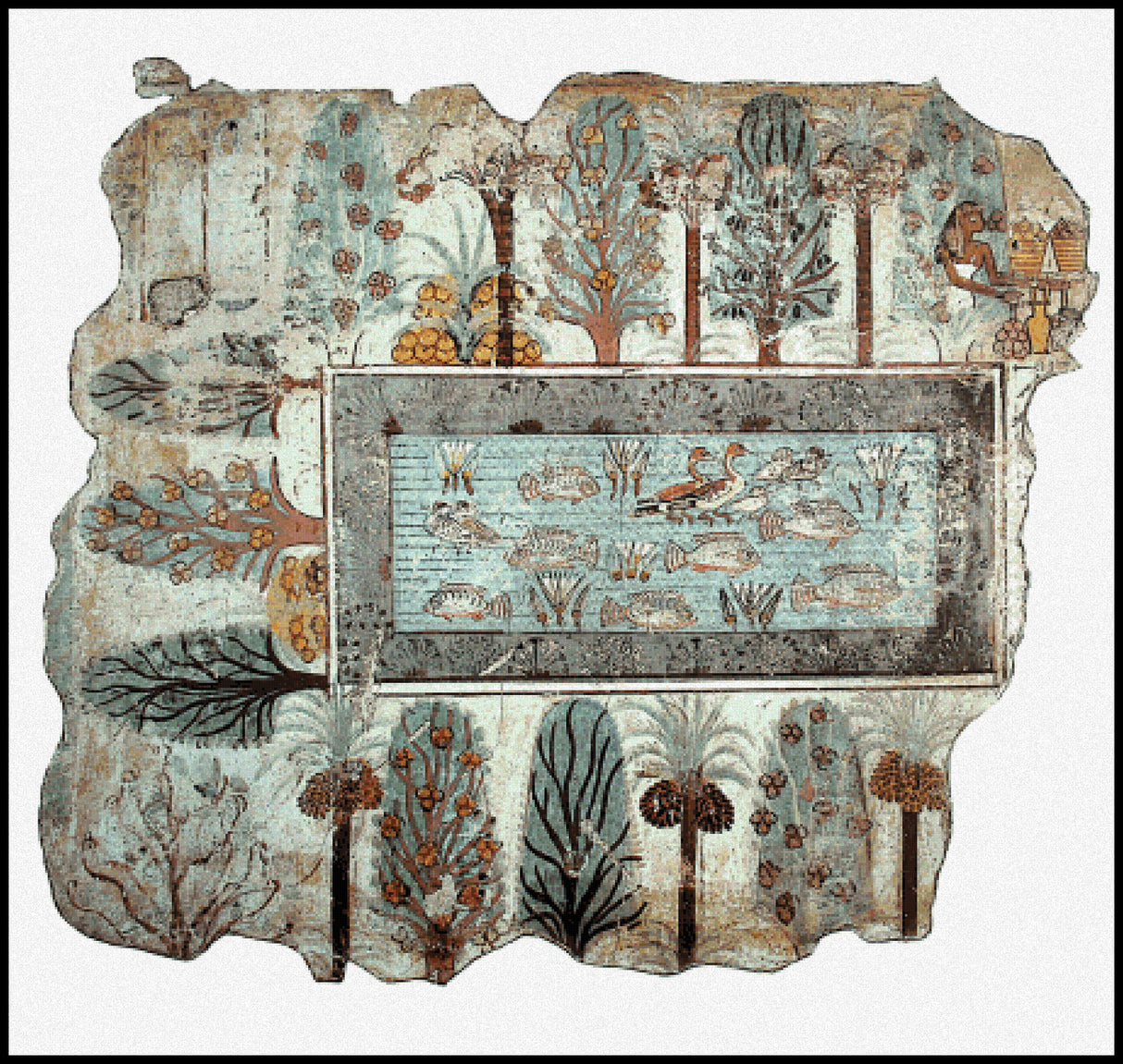 The Garden of Nebamun Cross Stitch Pattern