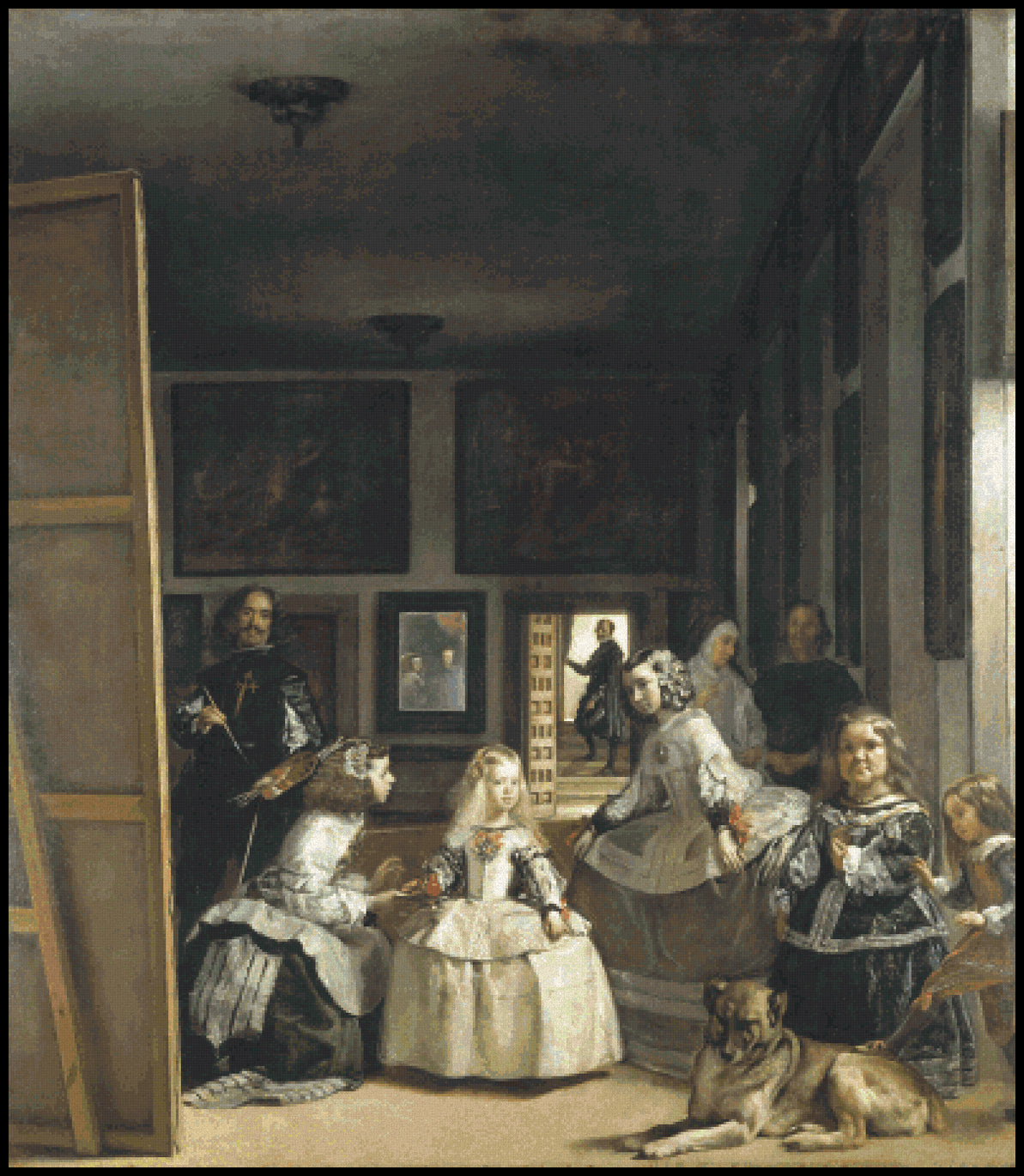 Las Meninas Cross Stitch Pattern