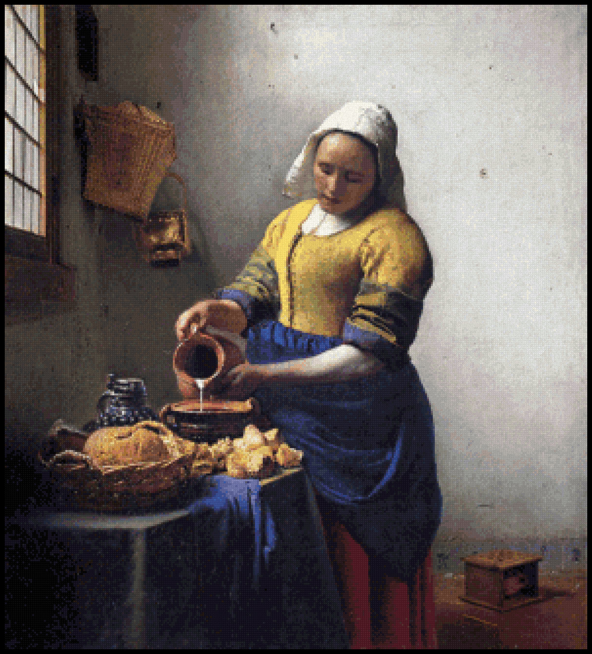 The Kitchen Maid Cross Stitch Pattern