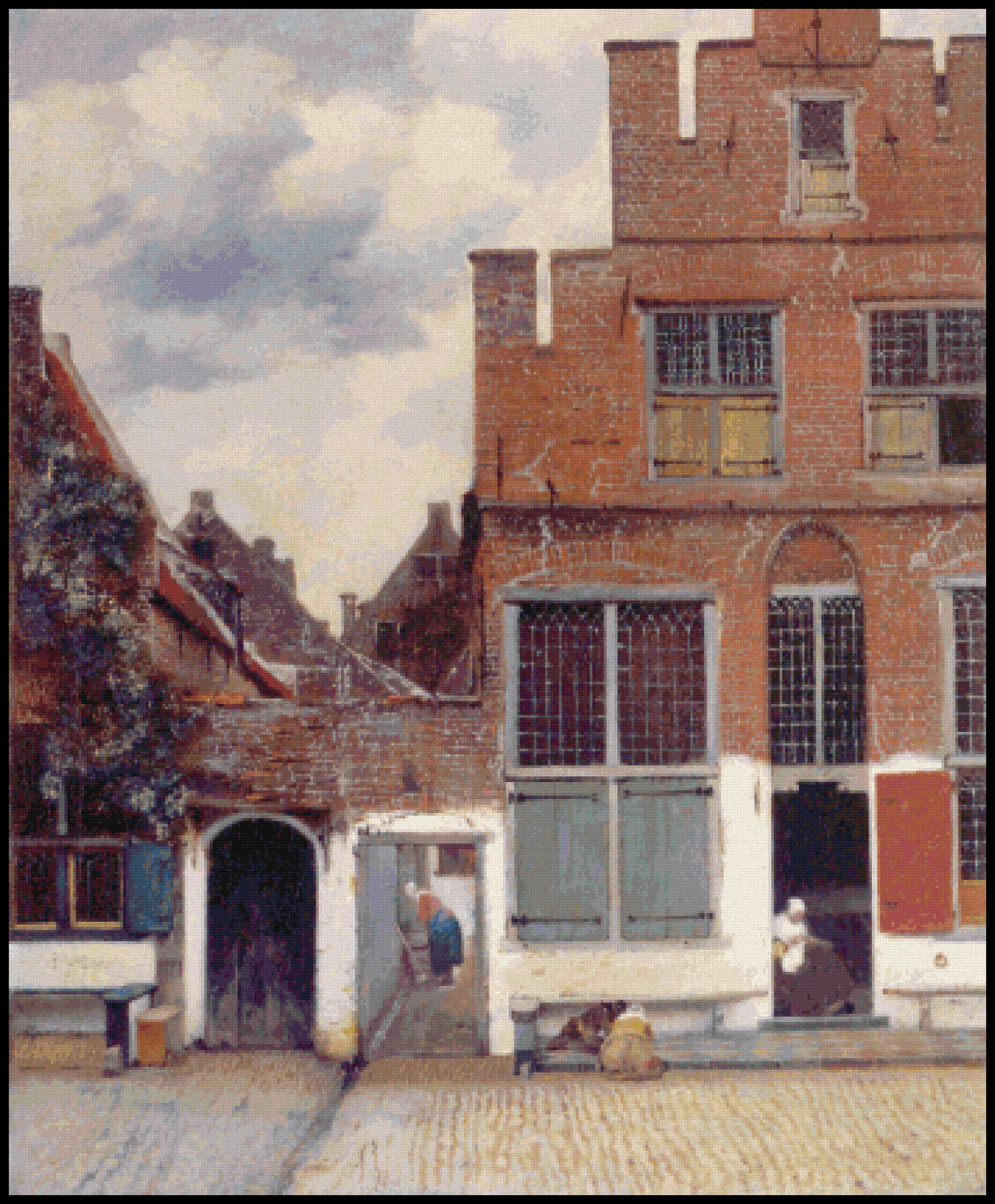 The Little Street Cross Stitch Pattern