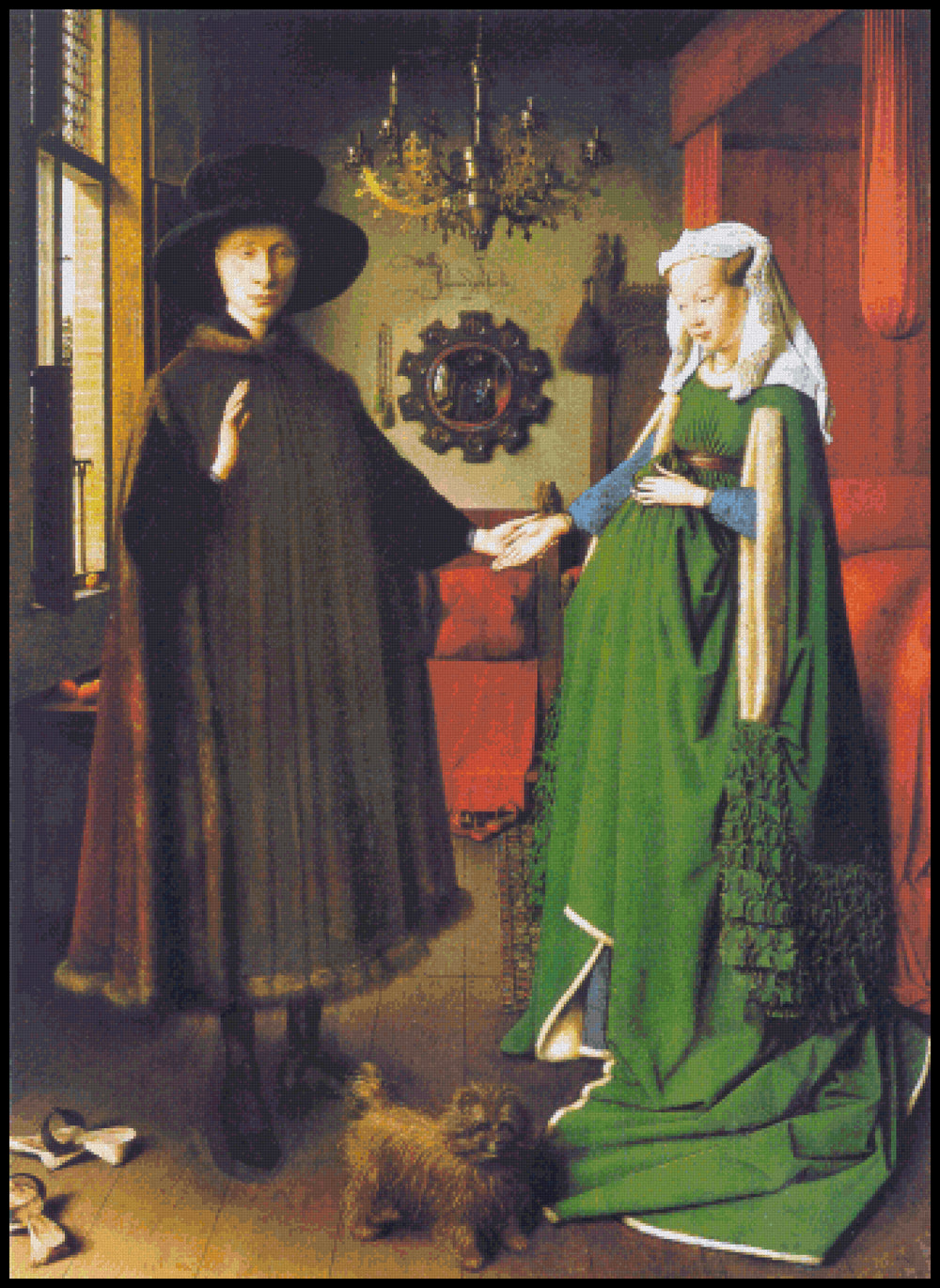 The Arnolfini Marriage Cross Stitch Pattern