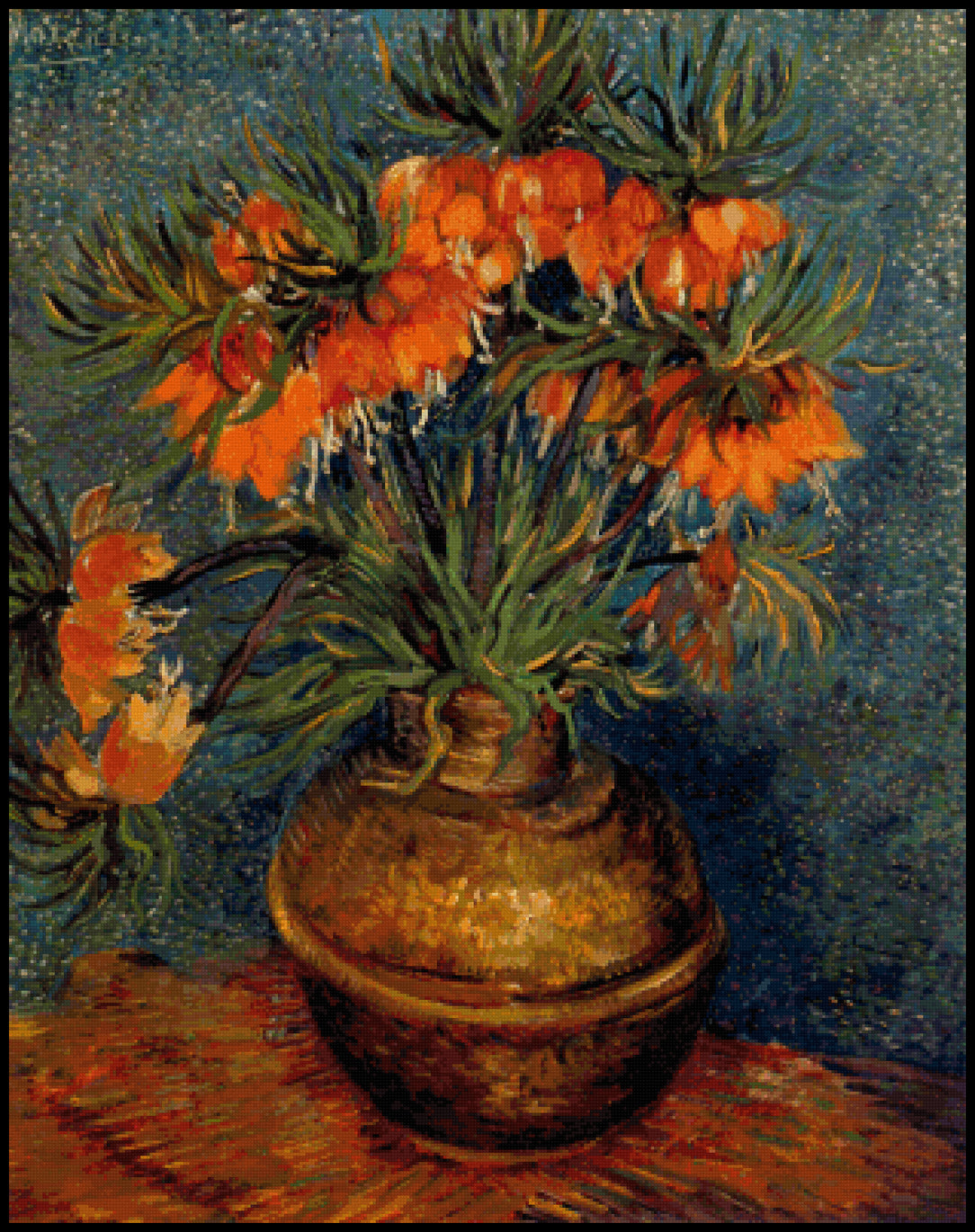 Fritillaries Cross Stitch Pattern