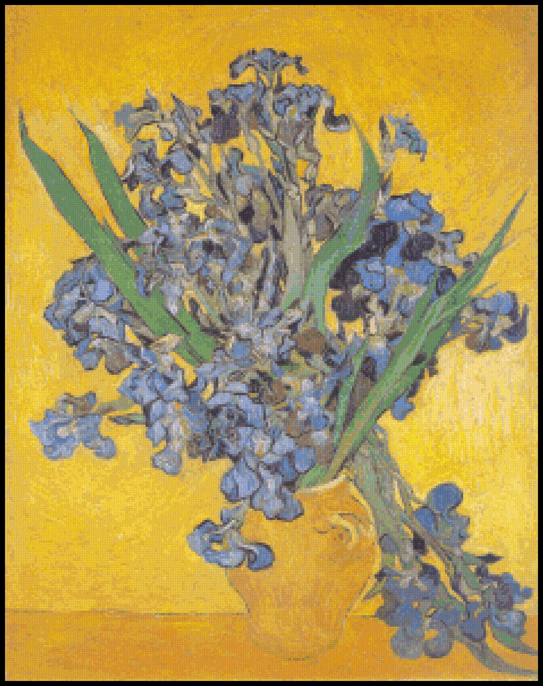 Still Life: Irises (smaller) Cross Stitch Pattern