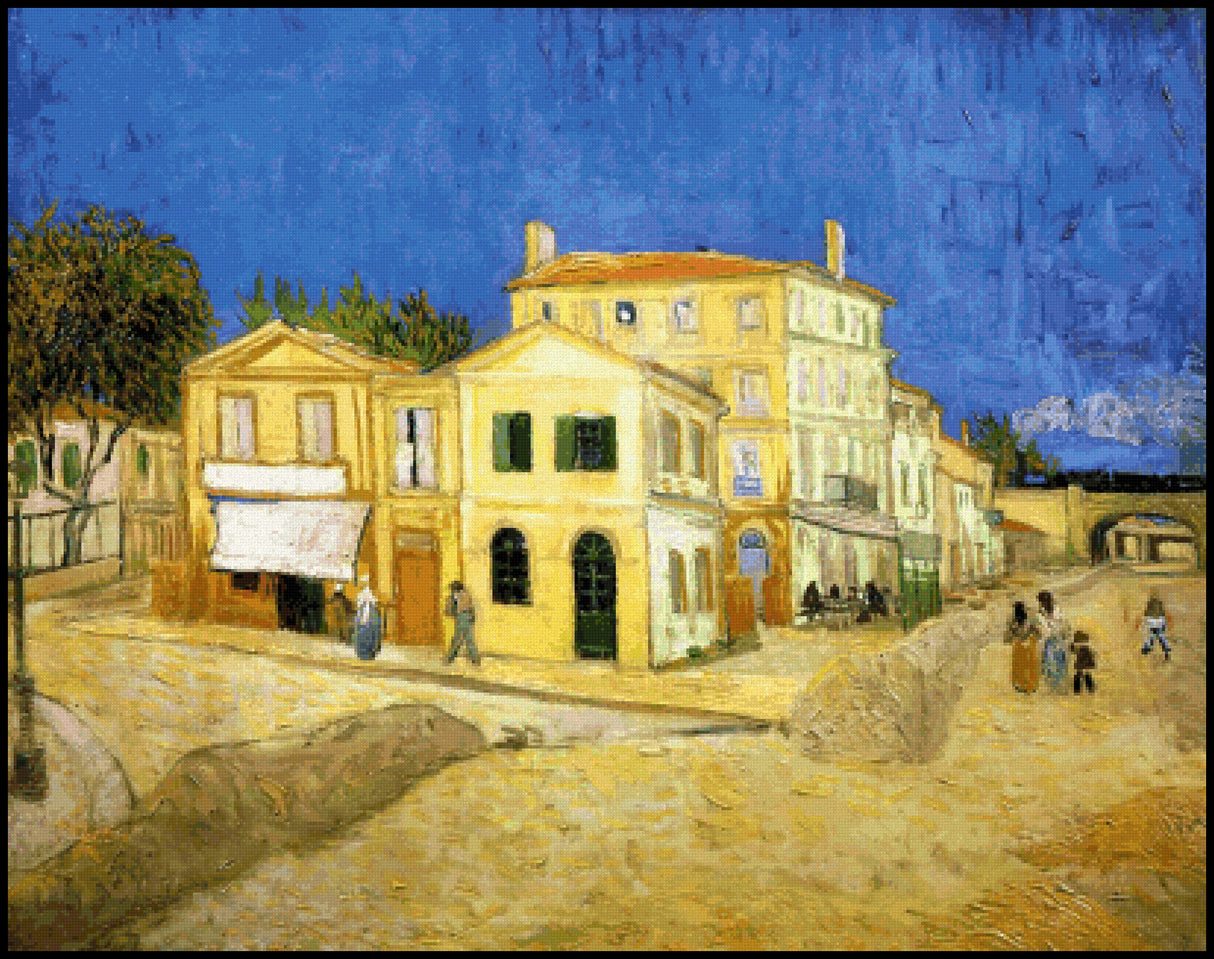 The Yellow House Cross Stitch Pattern