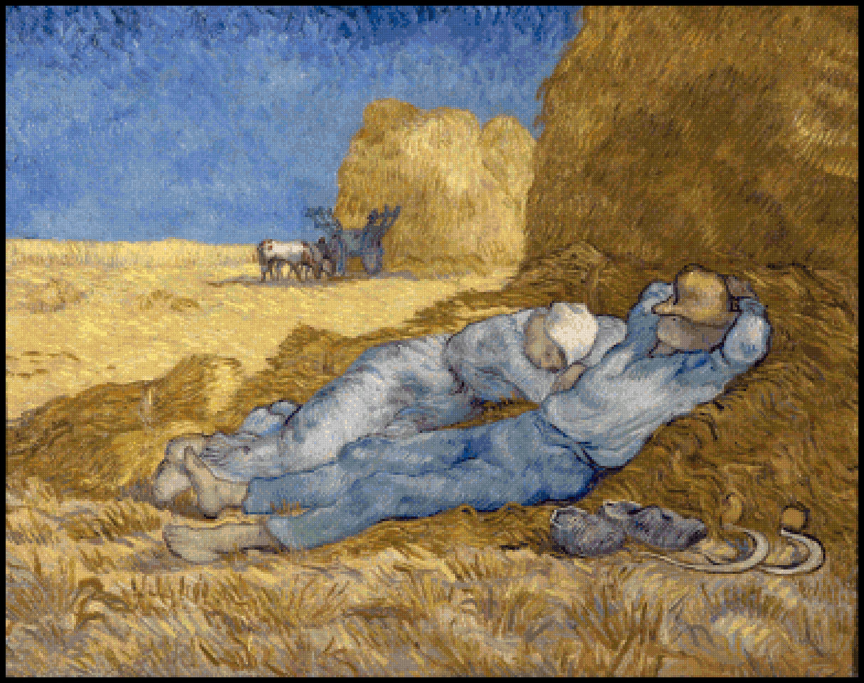 The Siesta (after Millet) Cross Stitch Pattern