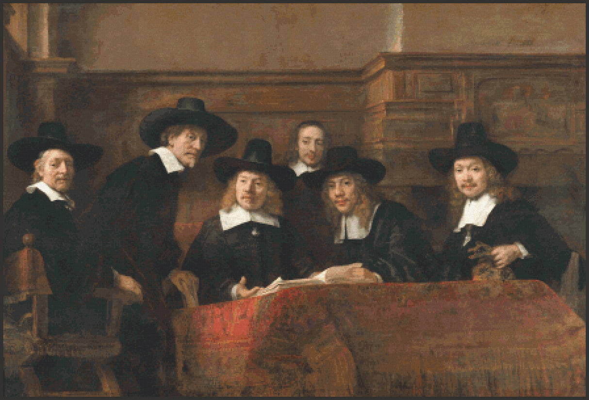 The Syndics of the Clothmakers Guild Cross Stitch Pattern