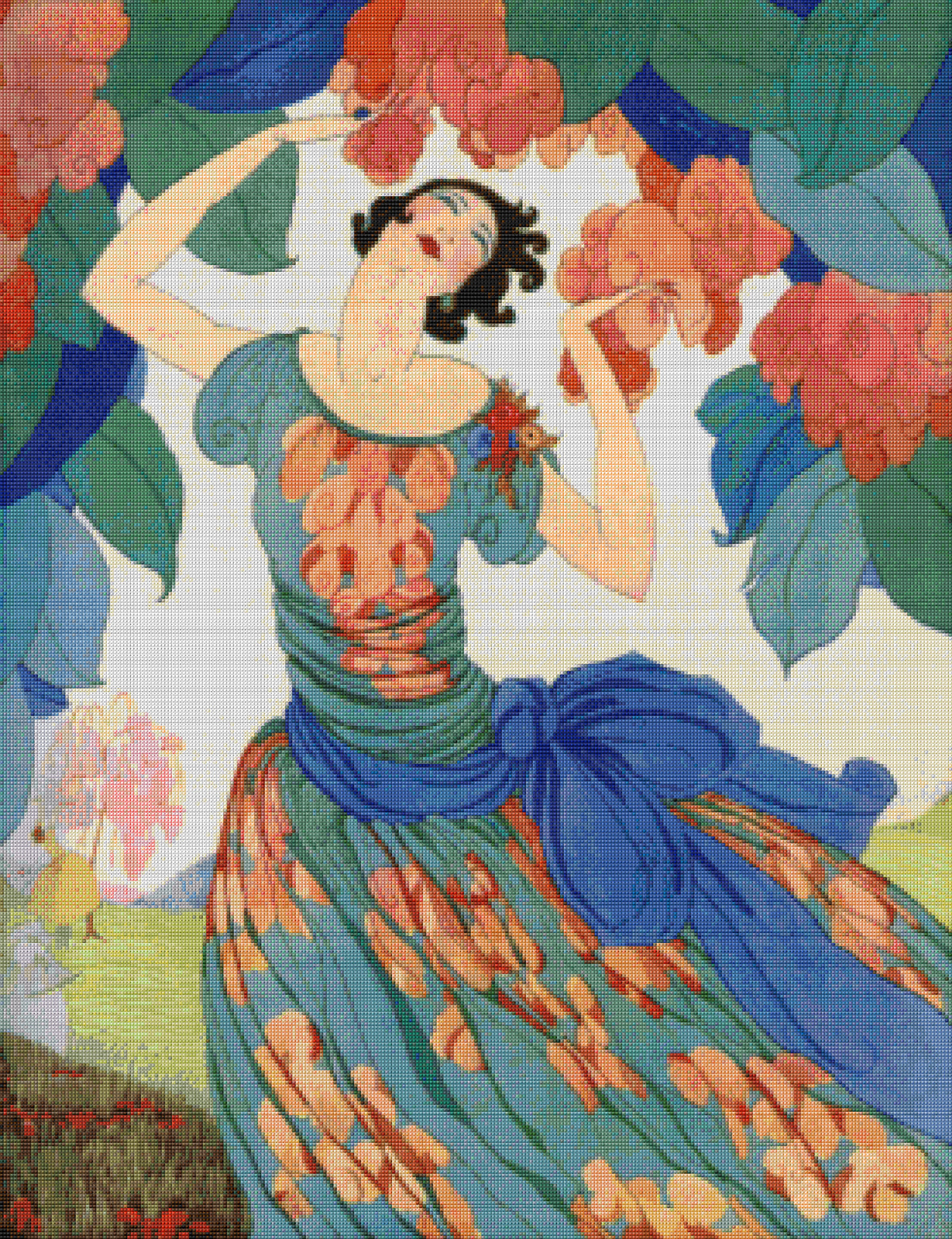 Vogue Magazine Cover February 1 1921 Dryden Cross Stitch Pattern