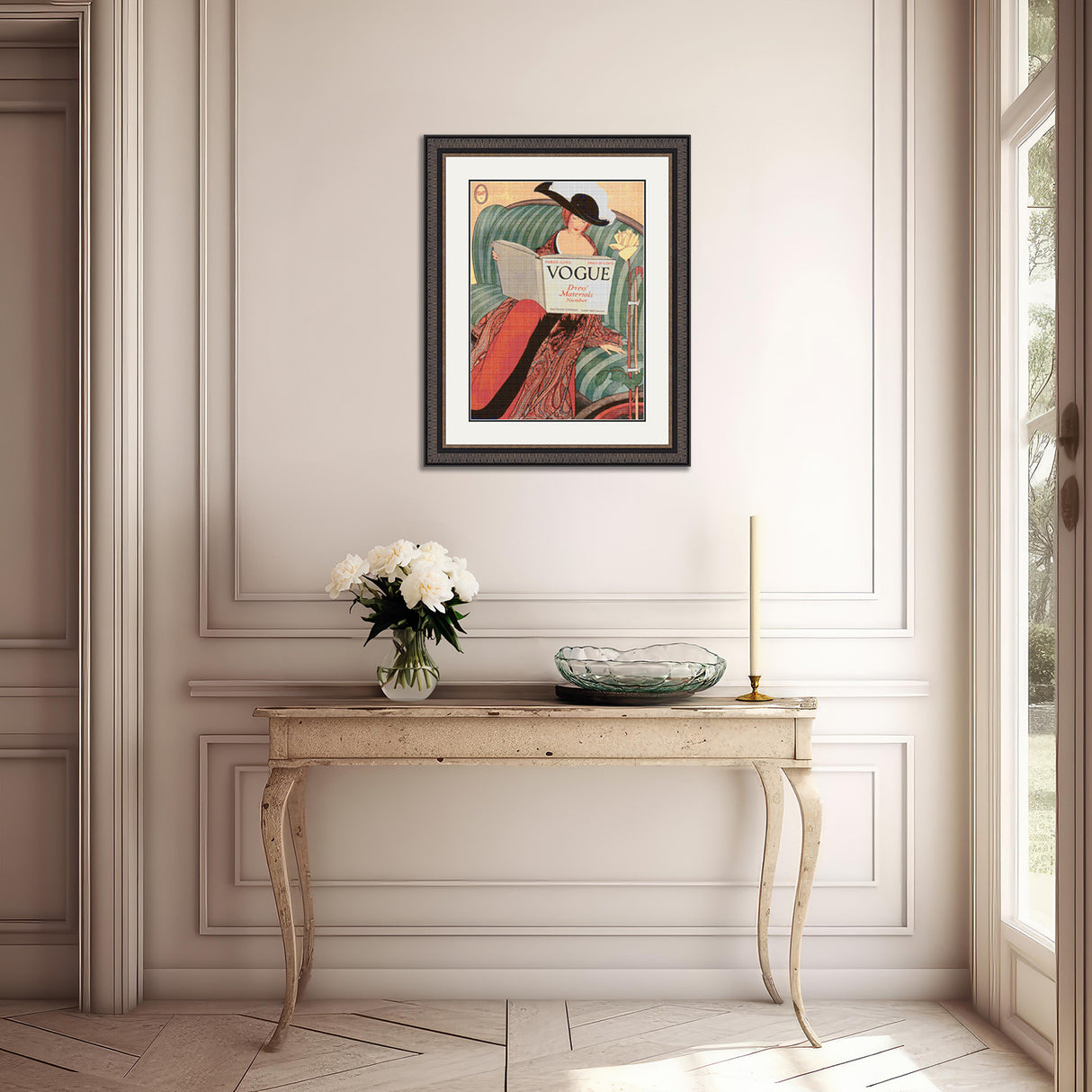 Vogue Magazine Cover March 15 1912 Plank Cross Stitch Pattern