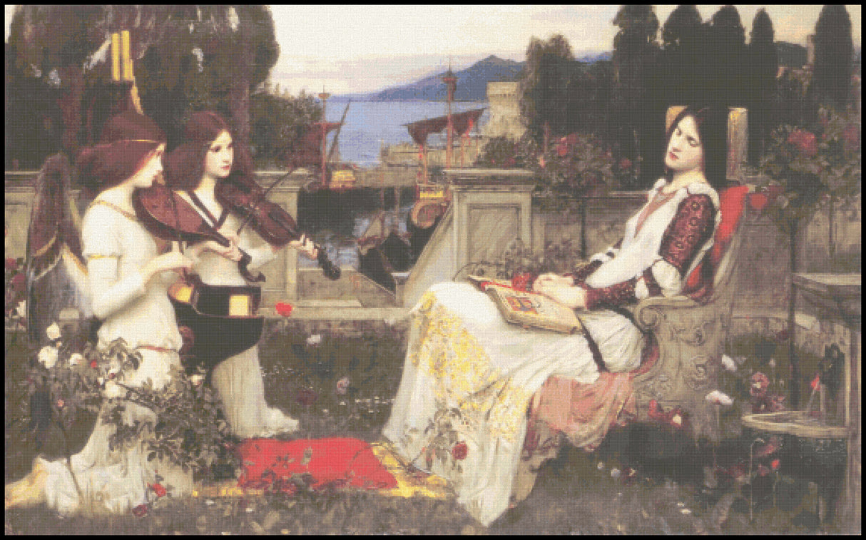 St. Cecilia Cross Stitch Pattern