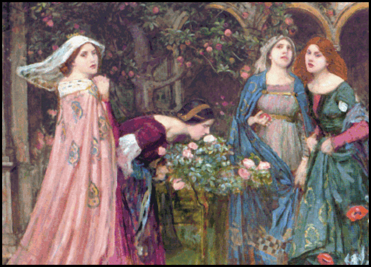 The Enchanted Garden (detail) Cross Stitch Pattern