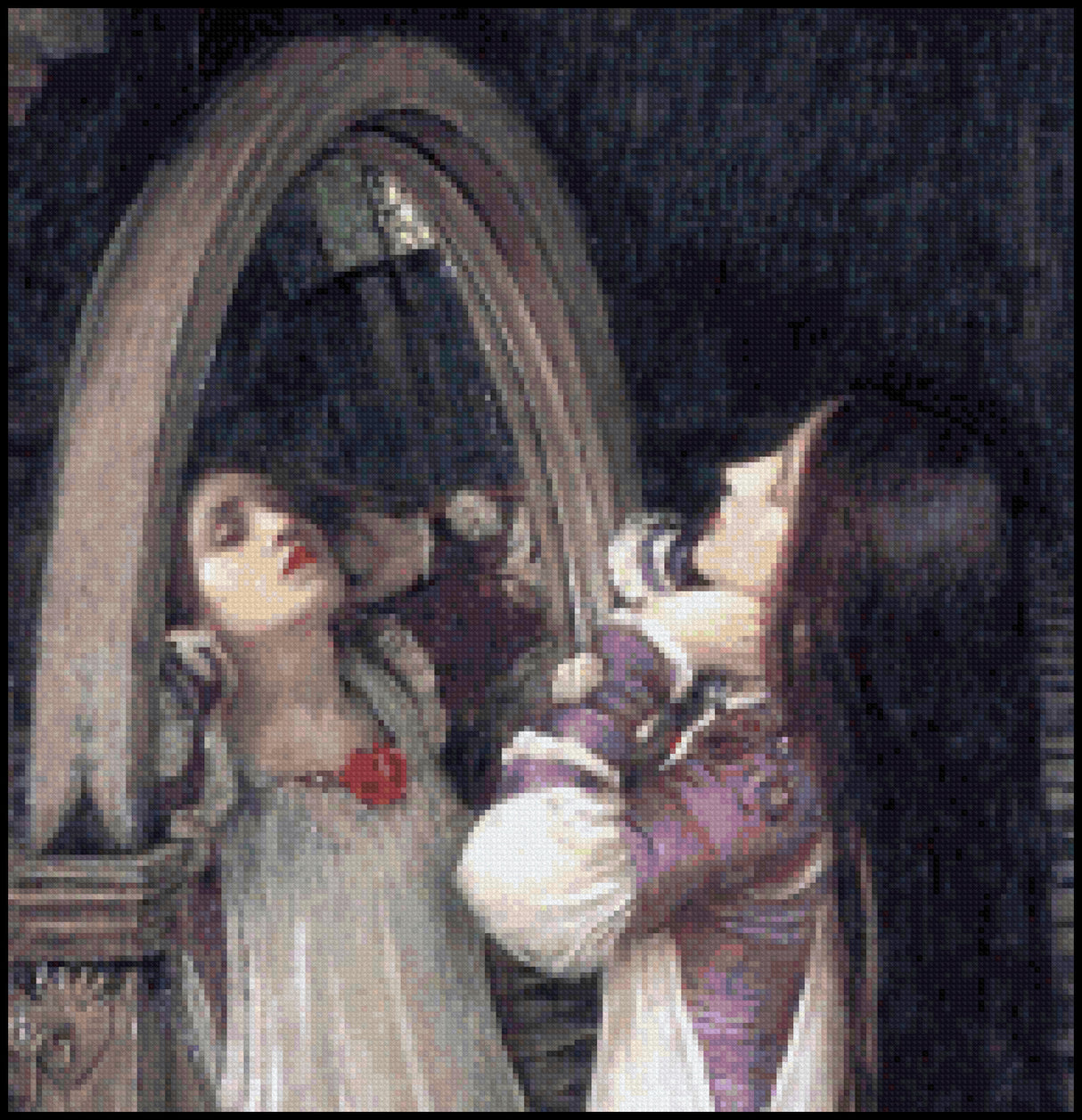 Mariana in the South (detail) Cross Stitch Pattern