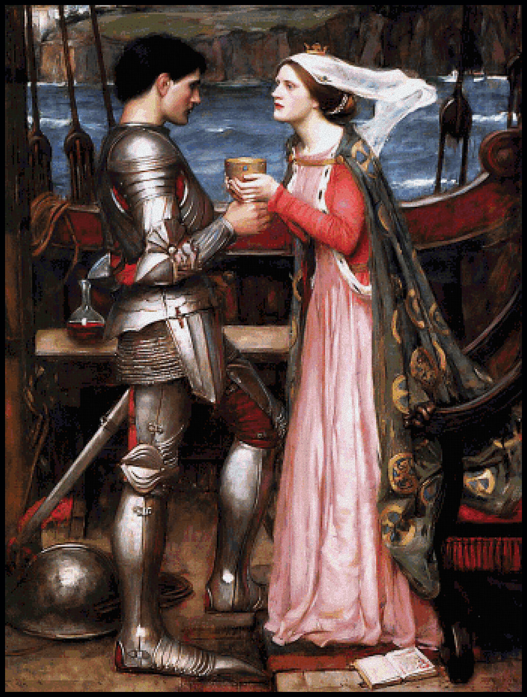 Tristan and Isolde Cross Stitch Pattern
