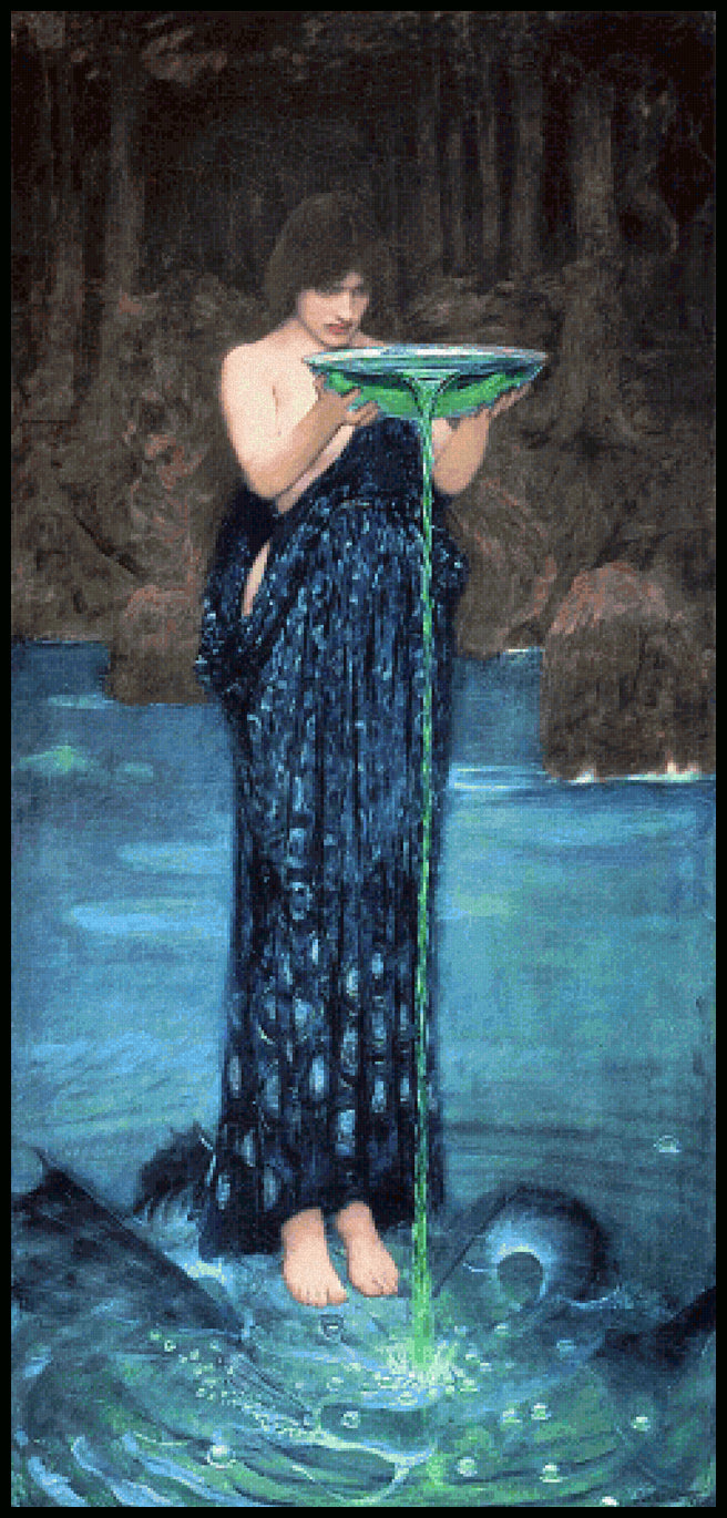 Circe Invidiosa Cross Stitch Pattern