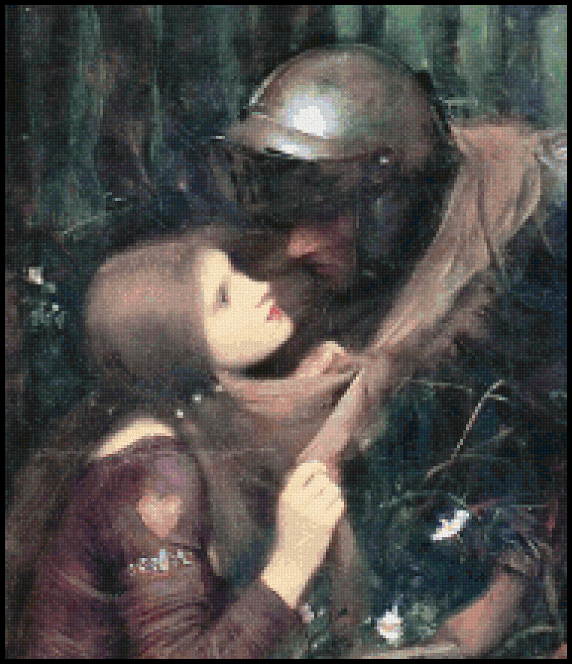 La Belle Dame Sans Merci (detail) Cross Stitch Pattern