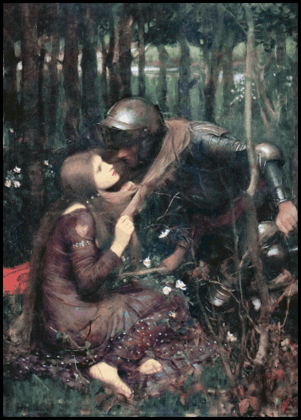 La Belle Dame Sans Merci Cross Stitch Pattern