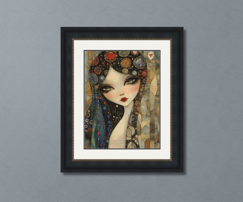 Golden Muse Cross Stitch Pattern