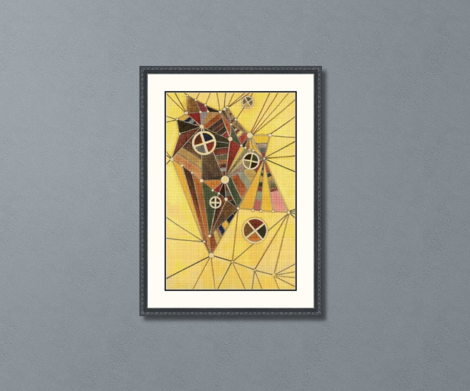 In the Network Kandinsky Cross Stitch Pattern