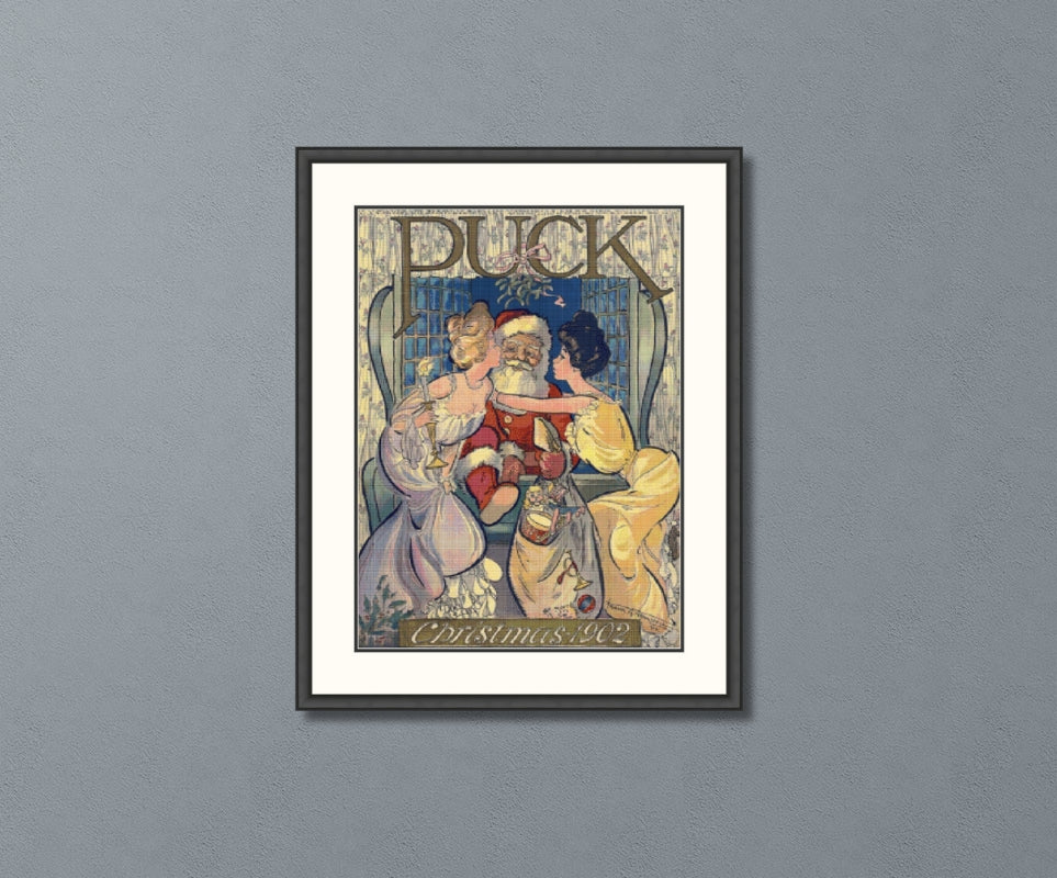 Puck Magazine Dec 3 1902 Cross Stitch Pattern
