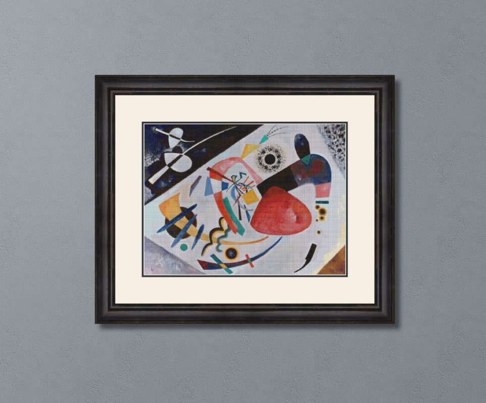 Red Spot II Kandinsky Cross Stitch Pattern