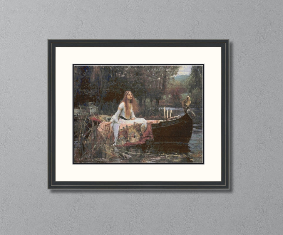 The Lady of Shalott Waterhouse Cross Stitch Pattern