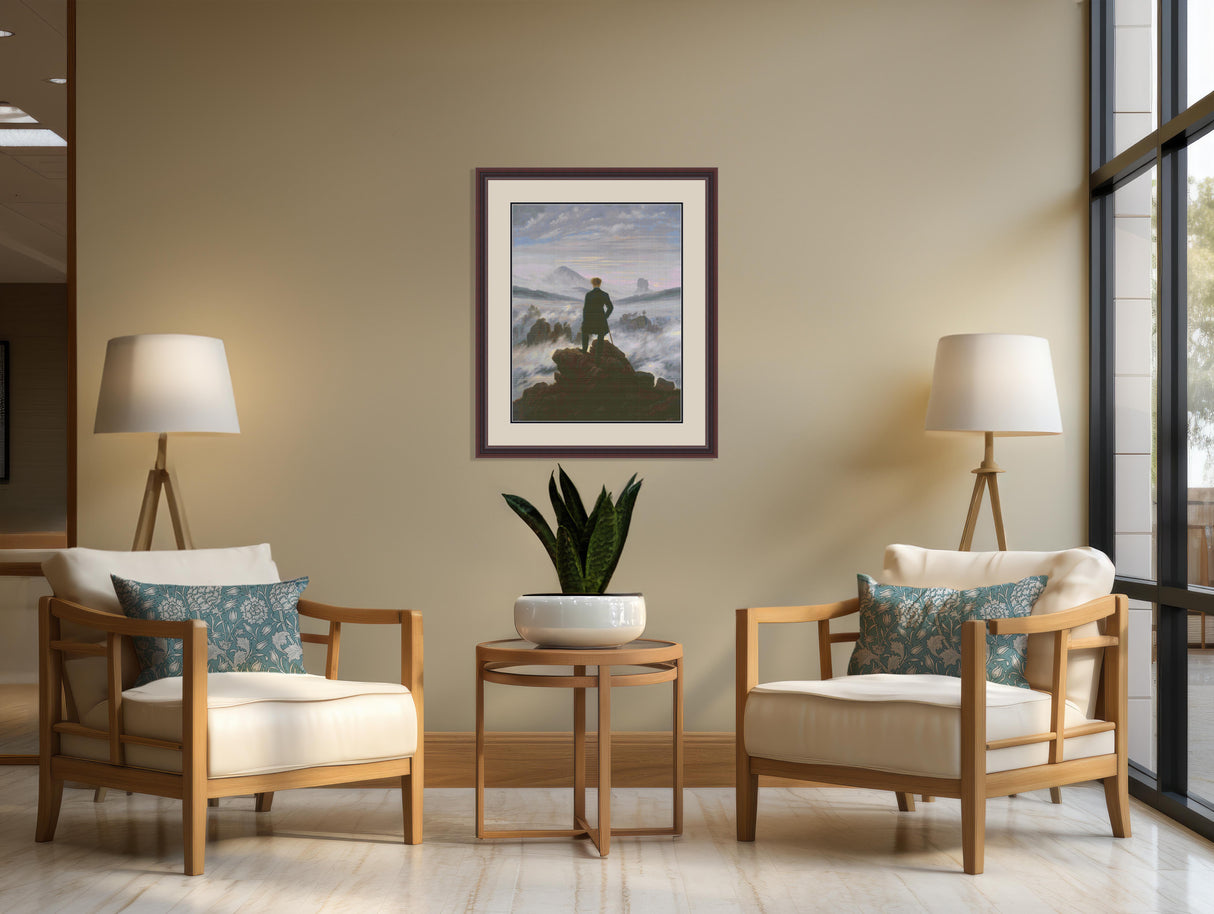 Wanderer Above the Sea – Friedrich Cross Stitch Pattern